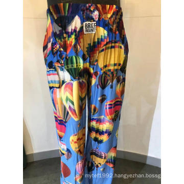 Men's Printed Long Pajama Pants